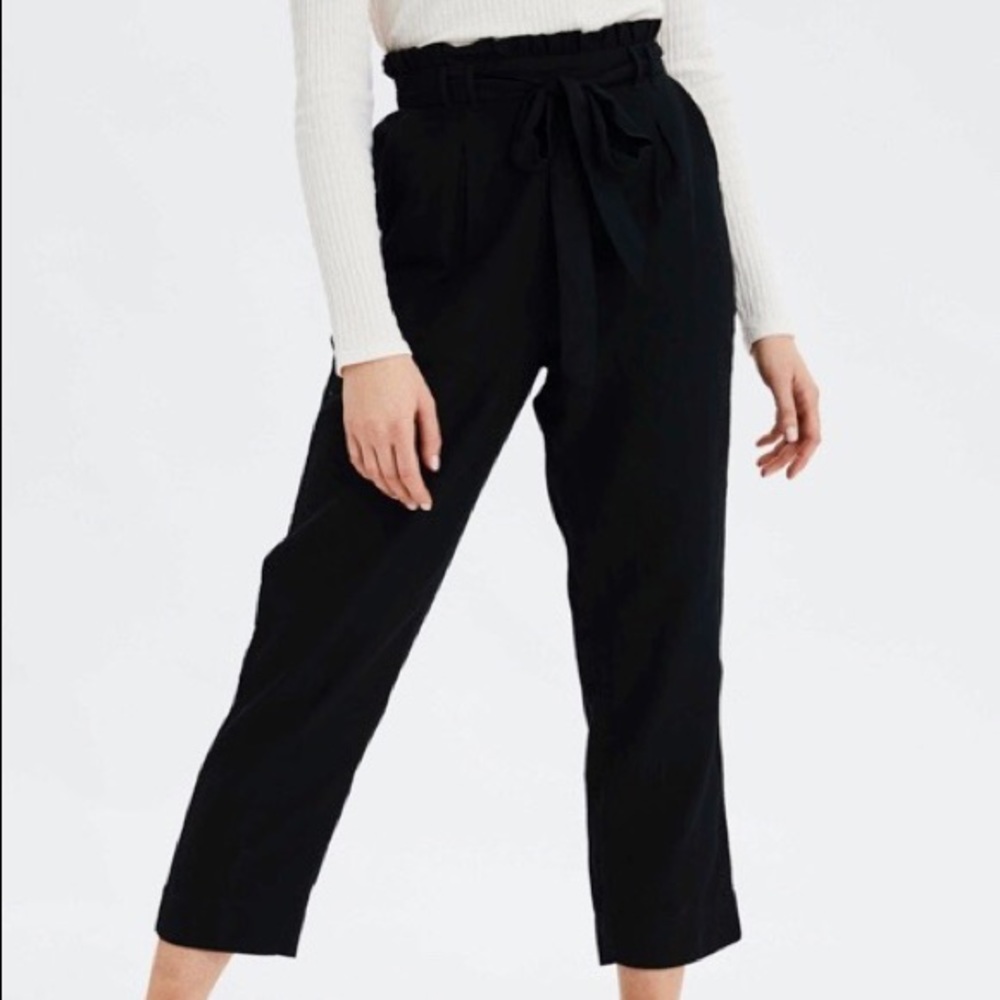 AE high waisted paper bag pant